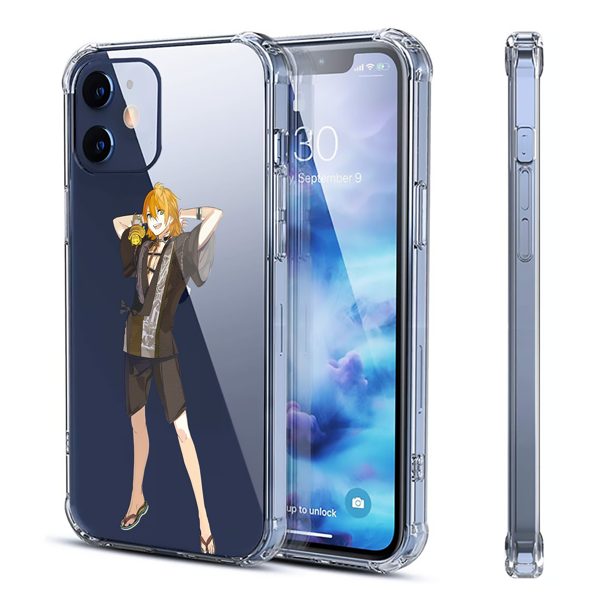 （画像用） 刀剣乱舞 Touken Ranbu 【iPhone 12シリーズ対応】透明スマホケース（クリアソフトケース）